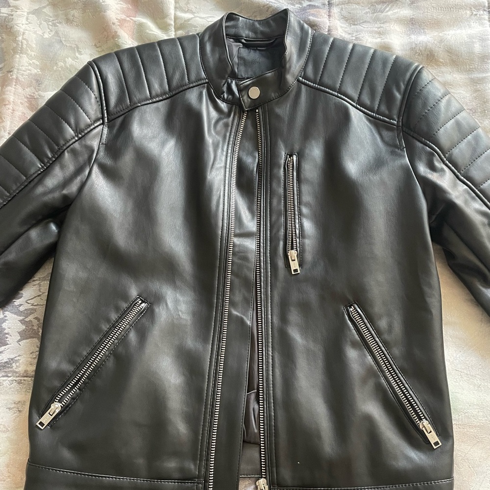 Mens Black Leather Jacket